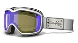 Oakley Women's Stockholm Snow Goggles(Pearl White,H.I. Amber Polarized)