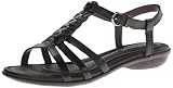 Hush Puppies Women's Nishi T-Strap Dress Sandal,Black Leather,7 M US