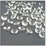 Jollylife 2000 Diamond Table Confetti Wedding Bridal Shower Party Decorations 1 Carat/ 6.5mm Clear