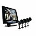 Defender SENTINEL9 Ultra Slim Web Ready 4 Channel 17-Inch LCD DVR Security System with 4 Indoor/Outdoor Hi-Res Night Vision Surveillance Cameras