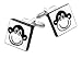 Funny handmade ceramic Monkey cufflinks with presentation box. Made in England