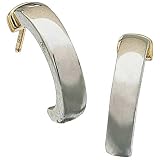 18Kt. Yellow Gold and Platinum. Two Tone Fashion Earrings
