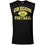 Oregon Ducks Black Old School Football Sleeveless T-shirt