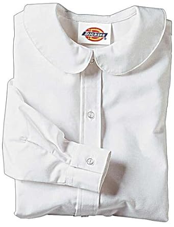 Dickies Girl's Long Sleeve Peter Pan Collar Blouse