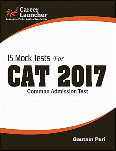 CAT 2017 -15 Mock Tests -Book 2017 Edition -Gautam Puri