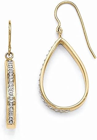 Sterling Silver Diamond Mystique Teardrop Earrings