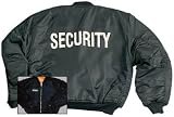 7357 ''SECURITY'' MA-1 FLIGHT JACKET BLACK