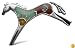 Sterling Silver Yellow Jasper, Turquoise, & Red Japer Inlay Mosaic Horse Pin