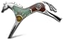 Sterling Silver Yellow Jasper, Turquoise, and Red Japer Inlay Mosaic Horse Pin