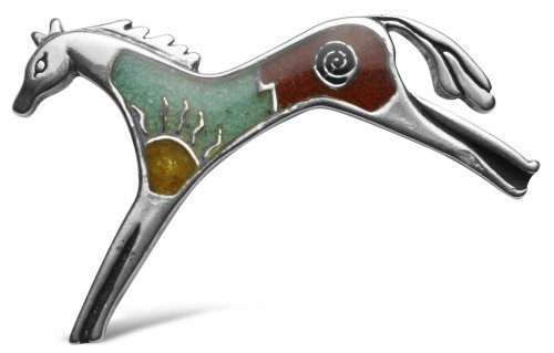 Buy Sterling Silver Yellow Jasper, Turquoise, & Red Japer Inlay Mosaic Horse Pin online at Discounted New and Used prices. Delivered to your door with Off-The-Bookshelf.