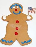 Gourmet Food : Scott's Cakes Patriotic Gingerbread Men Large 8 Inches