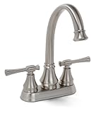 IMAGE OF Premier 120291 Torino High-Arc Two-Handle Bar Faucet, Brushed Nickel