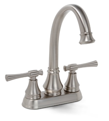Premier 120291 Torino High-Arc Two-Handle Bar Faucet, Brushed Nickel