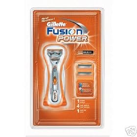 Gillette-Fusion Razor and 4 Cartridge Pack, 1ct