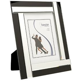 Desire Four Section Mirror / Black 4 section Glass Photo Picture Frame - 5" x 7"