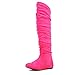 West Blvd Women's Ruched Thigh High Boots