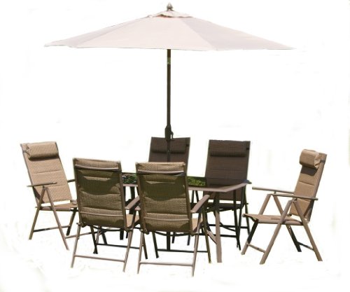 Lilo Trieste Rectangular Dining Set (8 Piece 