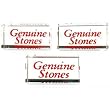 3 Genuine Stones Crystal Signs Jewelry Counter Showcase