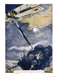 British Bomber Aims a Torpedo Towards Its Target Art Giclee Poster Print by Leven & Lemonier, 18x24