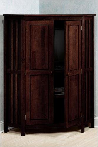 Here’s a corner armoire, but this is also a little dark.