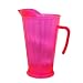 NorthWest Enterprises N60629 Party Essentials Brights Plastic Heavy Duty Pitcher, 60-Ounce Capacity, Neon Pink (Case of 6)