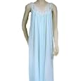Shadowline Lady Love Long Sleeveless Gown With Floral Lace and Seed Pearls