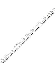 Sterling Silver 6.5mm Figaro Anchor Chain - 24 Inch