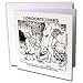 Prehistoric Cats Greeting Card is measuring 5.5w x 5.5h. Greeting Cards are sold in sets of 6 or 12. Give these fun cards to your frieds and family as gift cards, thank you notes, invitations or for any other occasion. Greeting Cards are blank inside and come with white envelopes.