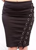 Switchblade Stiletto Eyelet Lace Up Skirt Sexy Laced Skirt Small - XL