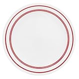 Corelle Livingware 8-1/2-Inch Luncheon Plate, Classic Cafe Red