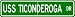 USS TICONDEROGA CG 47 Street Sign - Navy