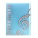 A4 Size,40 Pockets,Sheet Music Folder Files Documents Folder (Blue)