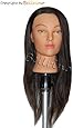 Bellrino 24 " Cosmetology Mannequin Manikin Training Head with Human Hair - Lindsey