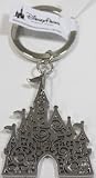 Disney Theme Parks Castle Filigree Designed Metal Keychain - Disney Parks Exclusive & Limited Availability