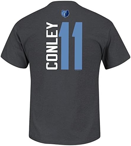 Mike Conley Memphis Grizzlies Custom Name And Number T-Shirt (Charcoal) 2XL