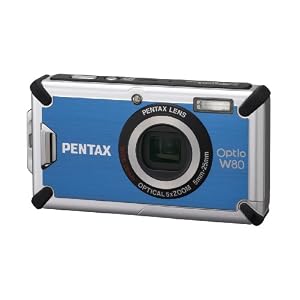 Pentax Optio W80 Waterproof 12.1MP Digital Camera with 5x Wide Angle Triple Shake Reduction Optical Zoom and 2.5 inch LCD