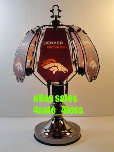 NEW NFL Denver Broncos 17" 6 Panel Touch Lamp NIB NR 168C-DBC
