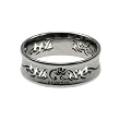 316L Stainless Steel Ring with Laser Cut-Out and Scorpio Print, Width: 8mm, Sizes: 9.0-12.0