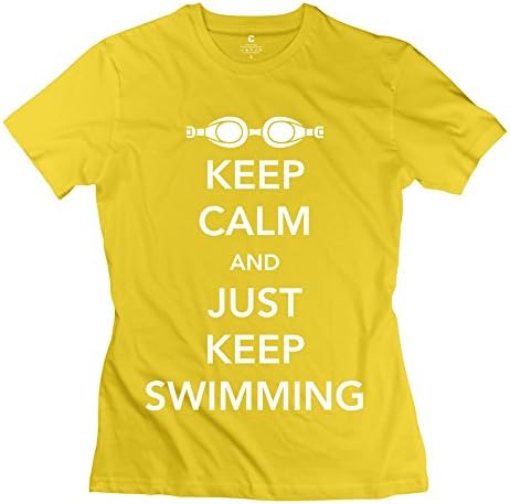 RIen Women's Keep Calm T-Shirt - XL Yellow