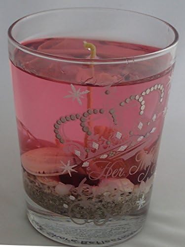 SeaScape - Beach Scene - Princess Glass - Pale Pink Gel Candle