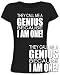 Shirtstreet24, GENIUS, Sheldon Cooper, The Big Bang Theory Lady / Girlie Funshirt