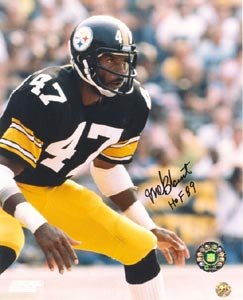 Mel Blount Signed Steelers 8x10 Photo - HOF 89