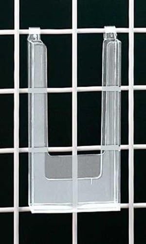 Count of 5 New Styrene Literature Holder For Grids 4½"W x 8½"H x 2¼"D