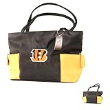 Cincinnati Bengals Purse / Handbag (Black & Orange Tipped, 15