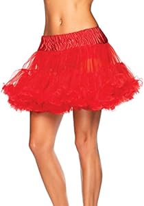 Leg Avenue Women's Petticoat Dress, Red, One Size