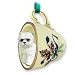West Highland White Terrier Dog Teacup Green Holiday Ornament (Westie)