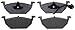 ACDelco Silver 14D768AM (19287932) Semi-Metallic Front Disc Brake Pad Set with Wear Sensor