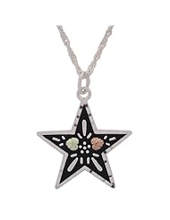 Black Hills Gold Antiqued Silver Star Necklace
