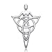 Bling Jewelry Sterling Silver Triquetra Danu Goddess Pendant