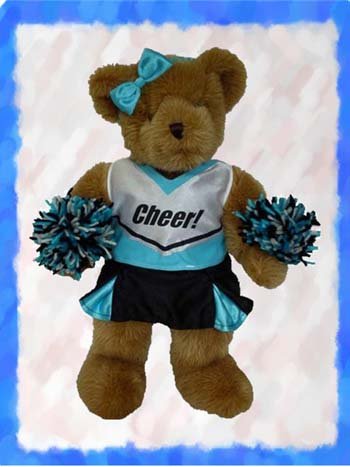 41VMf8POApL 283   Cheer   Teal, Black & White Clothes for 14   18 Stuffed Animals and Dolls